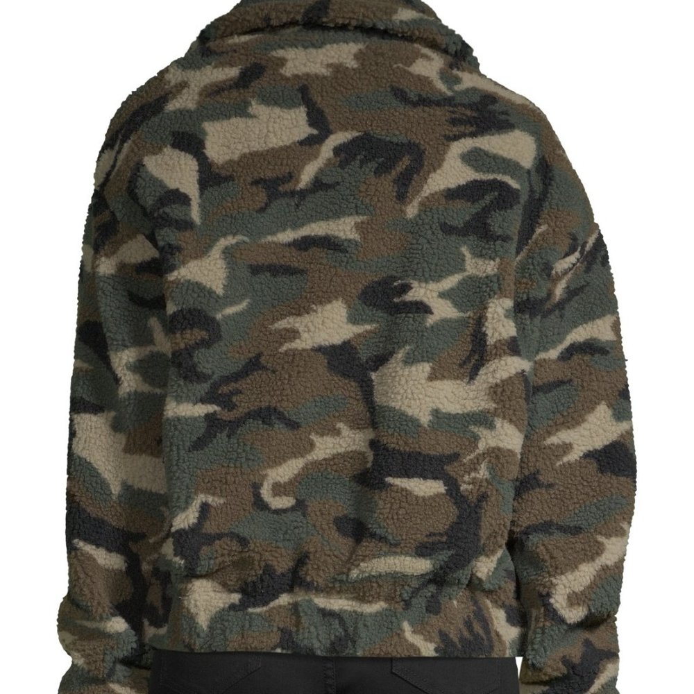 New Camouflage Printed Sherpa Jacket - Picture 2 of 9
